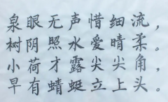 中级考核方式软笔